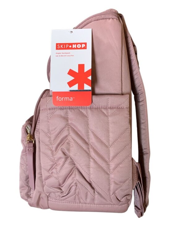 Skip Hop Diaper Bag Backpack Bundle Forma Multi-Function Travel Mauve Mist NEW main image 8